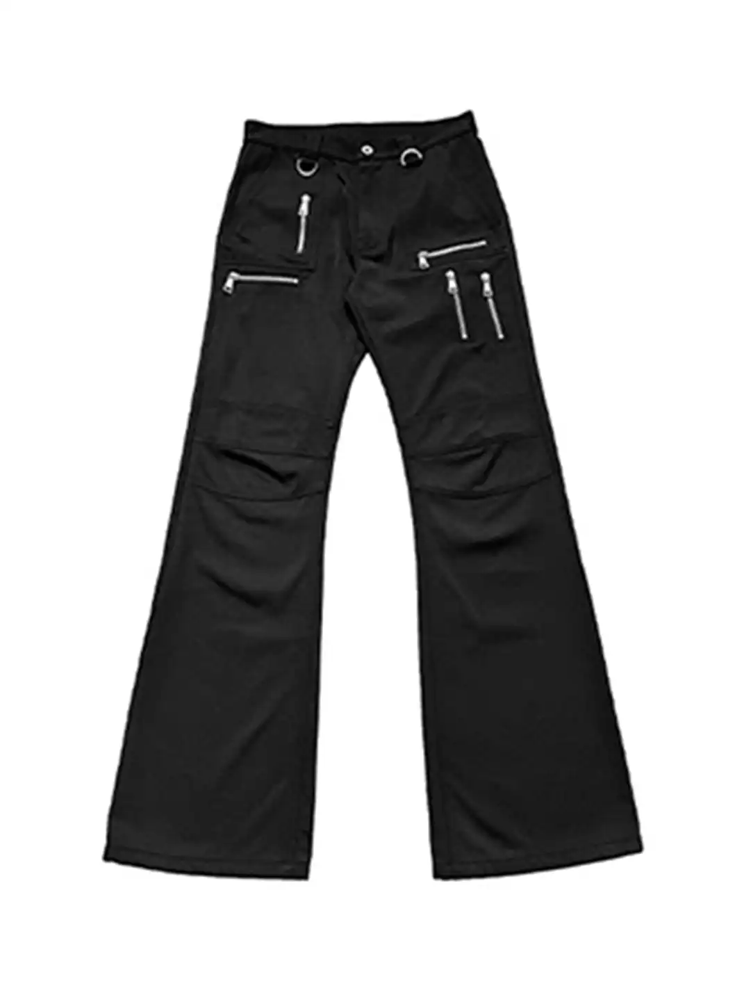 noEmosen | Multi-Zipper Metallic Pants