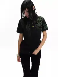 noEmosen | Digital Terminal Gradient Print Polo T-Shirt