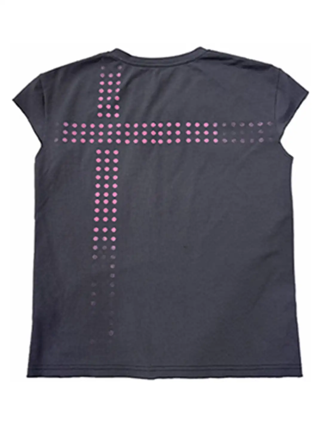 noEmosen | Polka Dot Print Safety Pin Flutter Sleeve T-Shirt