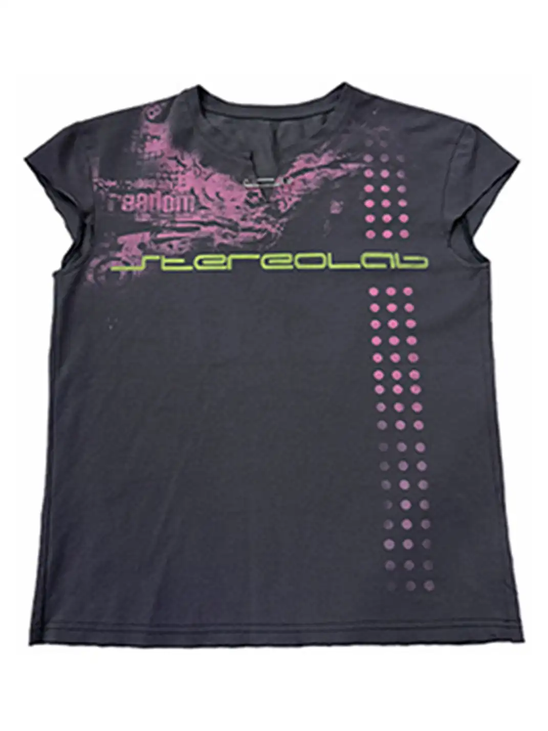 noEmosen | Polka Dot Print Safety Pin Flutter Sleeve T-Shirt