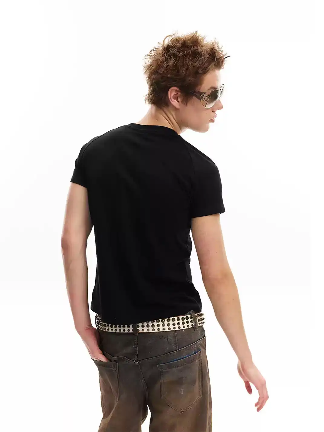 noEmosen | Leopard Print Union Jack Gold Foil T-Shirt