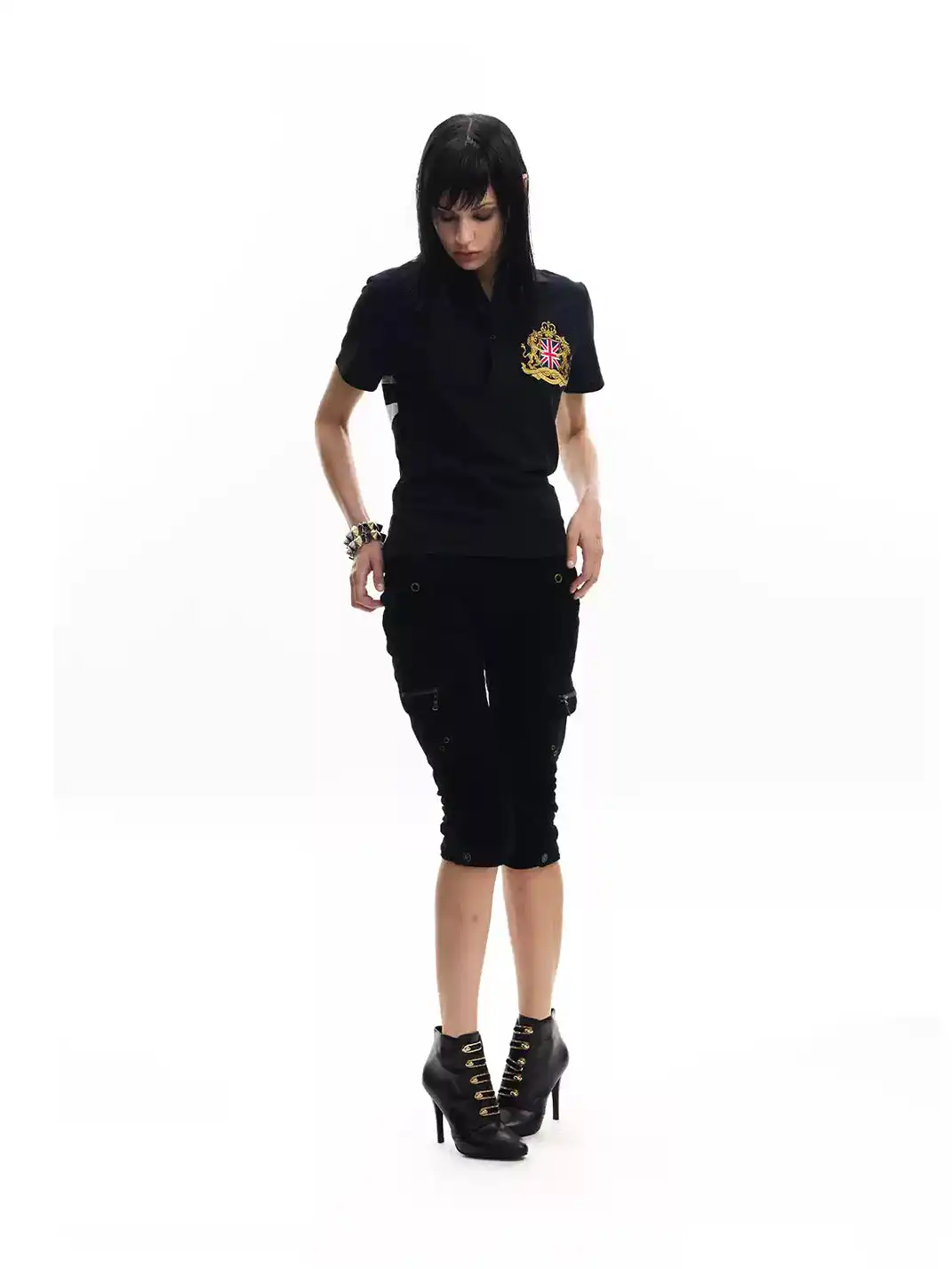noEmosen | Union Jack Patch Embroidery T-Shirt