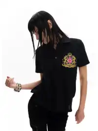 noEmosen | Union Jack Patch Embroidery T-Shirt