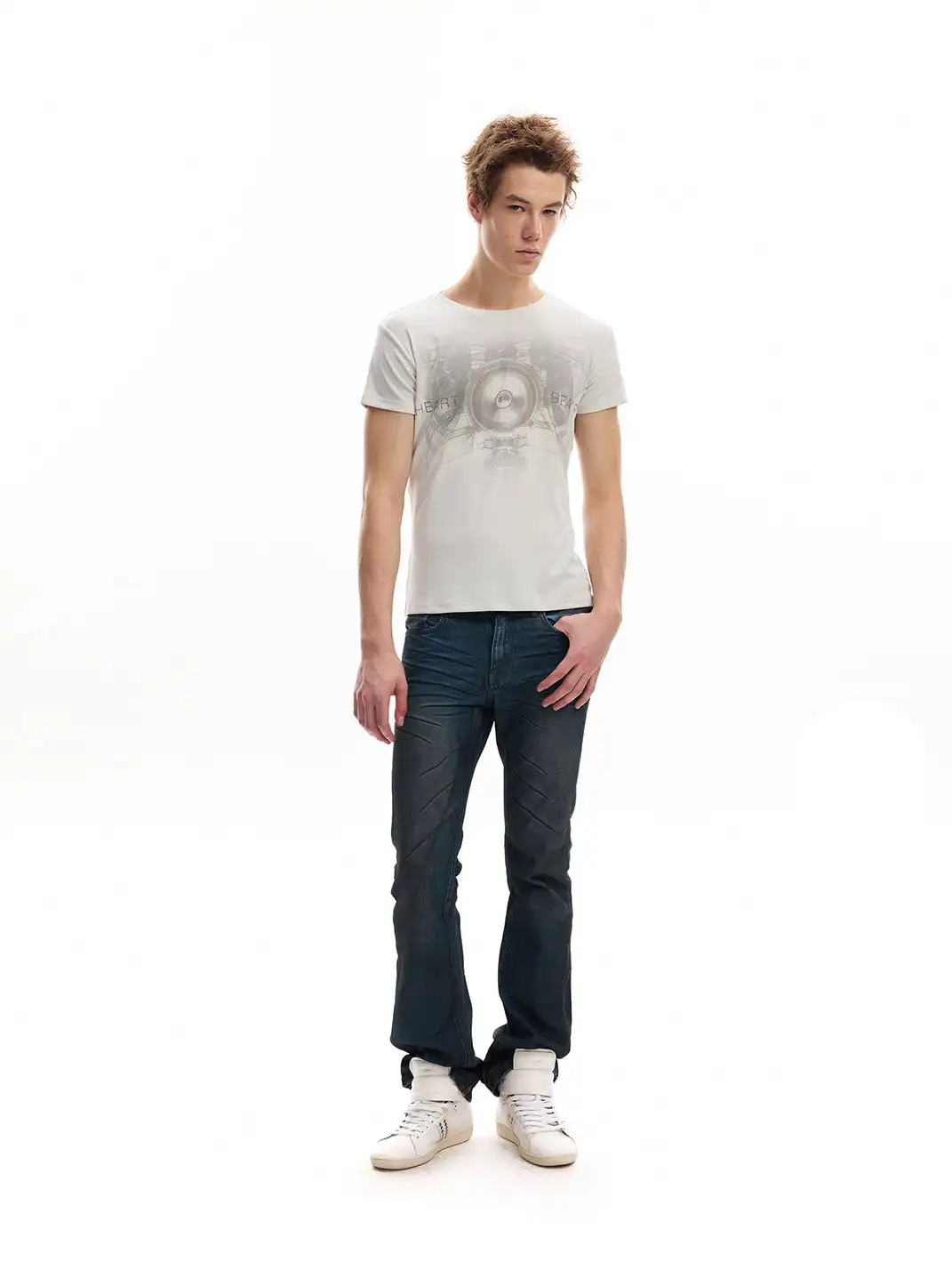 noEmosen | Chest Vibration Digital Print T-Shirt