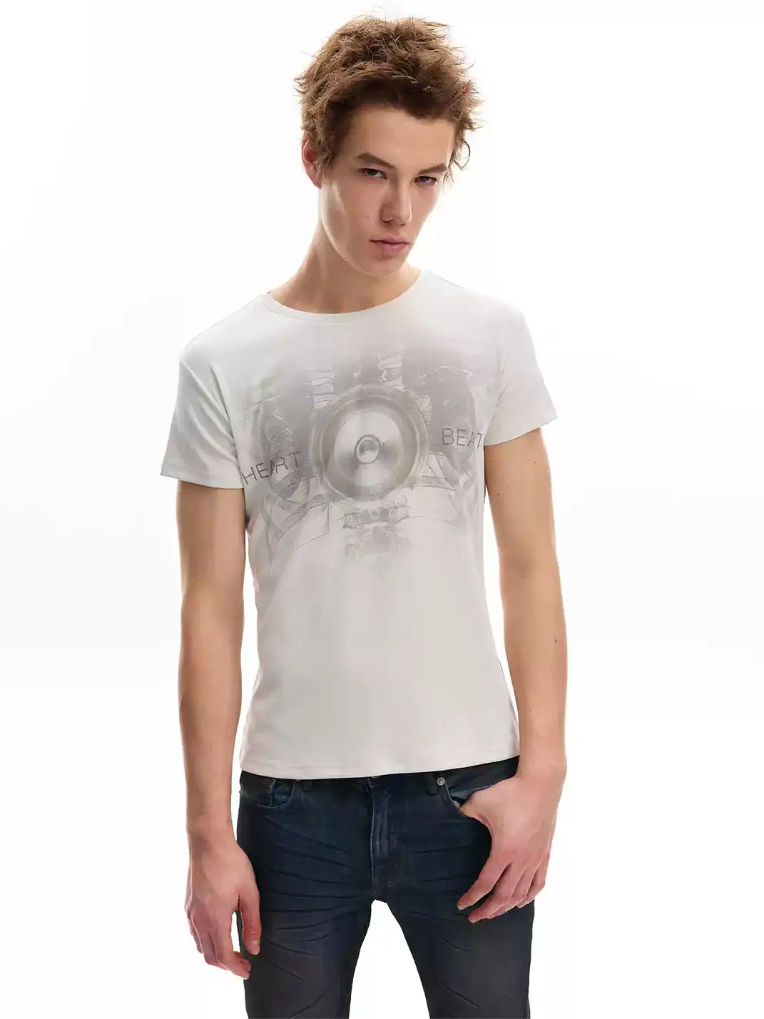 noEmosen | Chest Vibration Digital Print T-Shirt