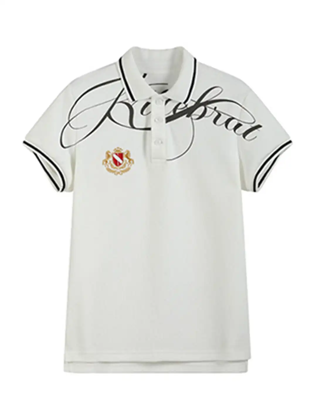 noEmosen | Warhorse Embroidery Badge Regular Shoulder Polo T-Shirt