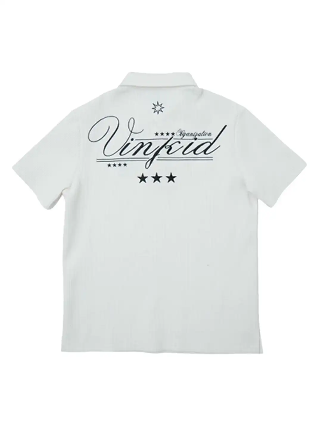 Vinkid | Starburst Waffle Knit Polo Neck T-Shirt
