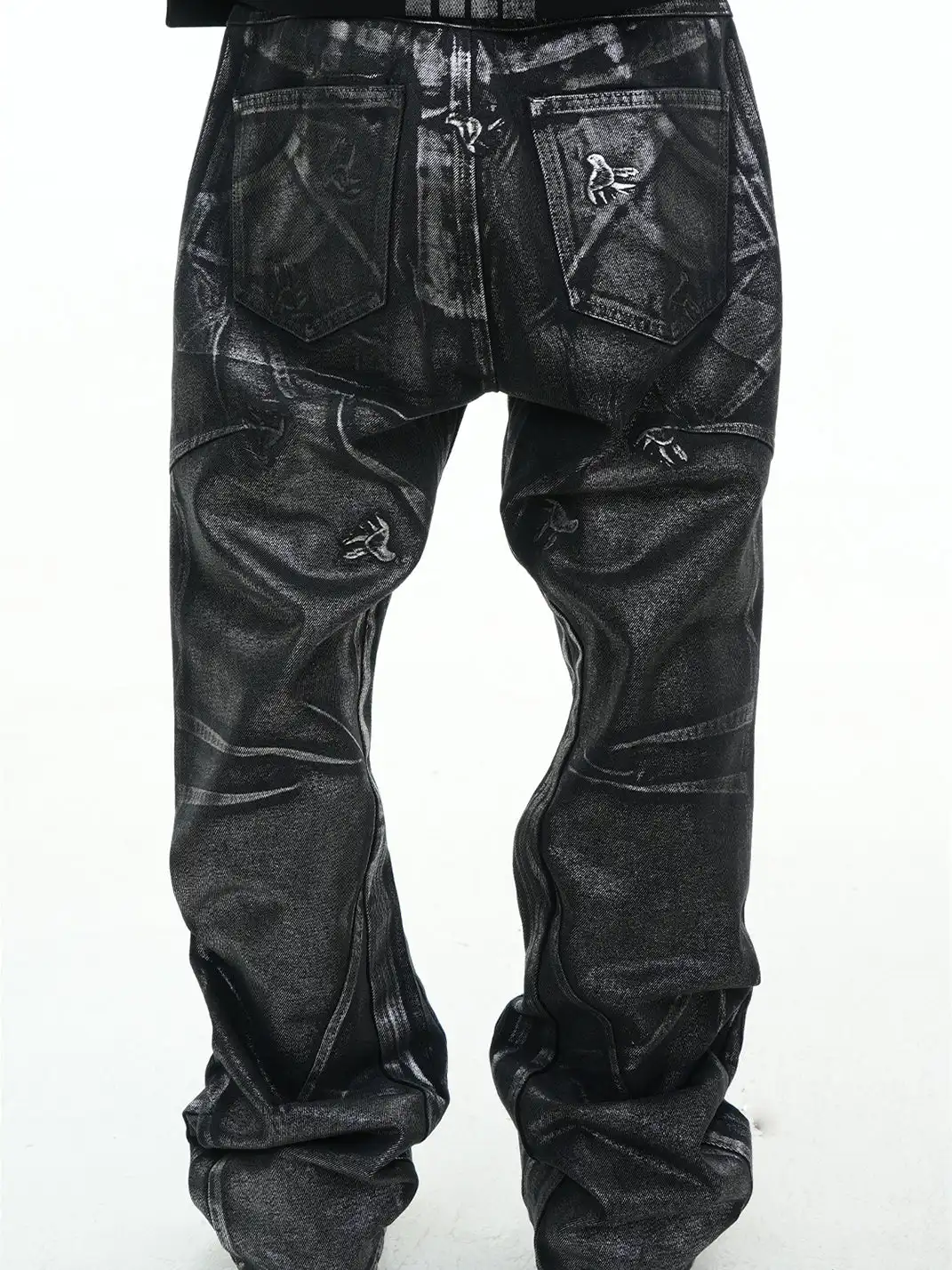Vinkid | Star Ring Pigeon Silver Wash Jeans