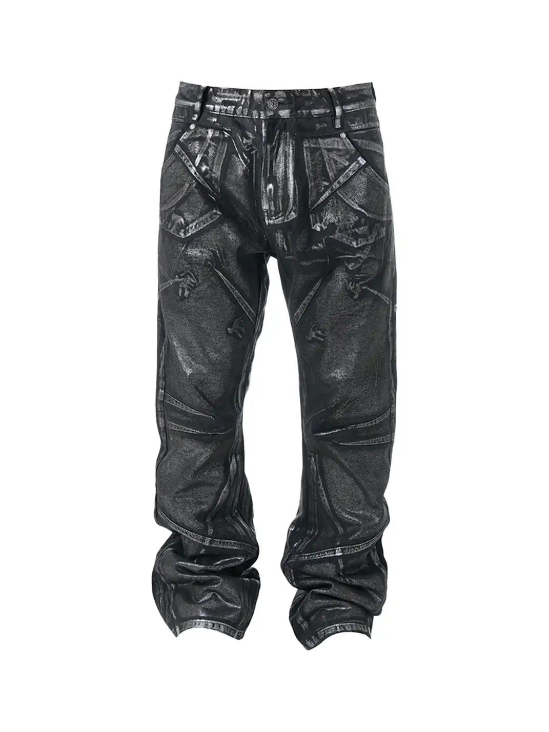 Vinkid | Star Ring Pigeon Silver Wash Jeans
