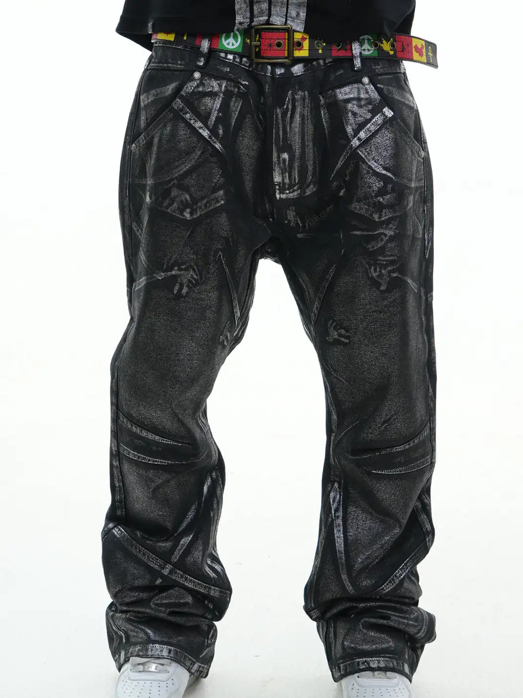 Vinkid | Star Ring Pigeon Silver Wash Jeans