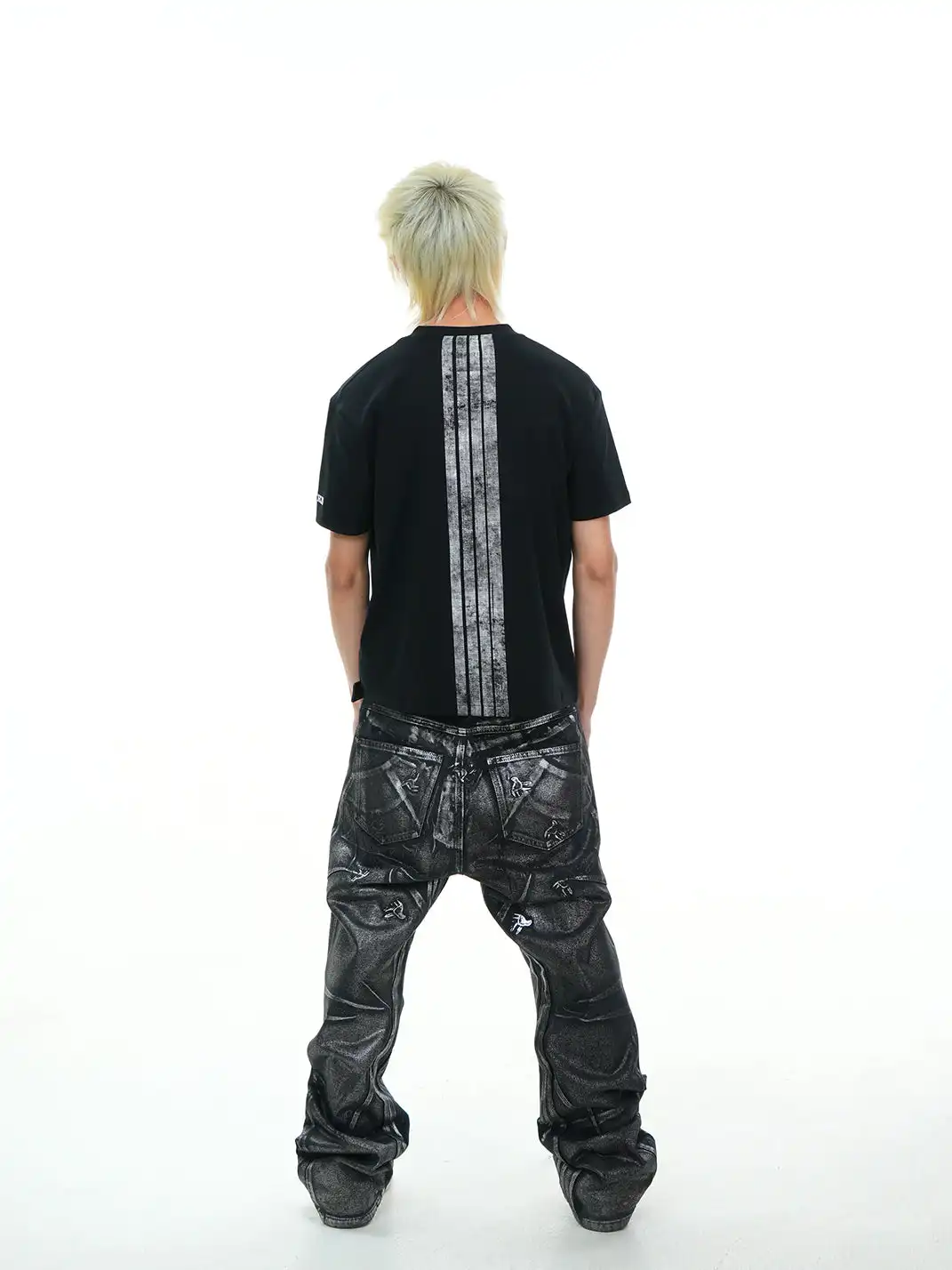 Vinkid | Star Ring Pigeon Silver Wash Jeans