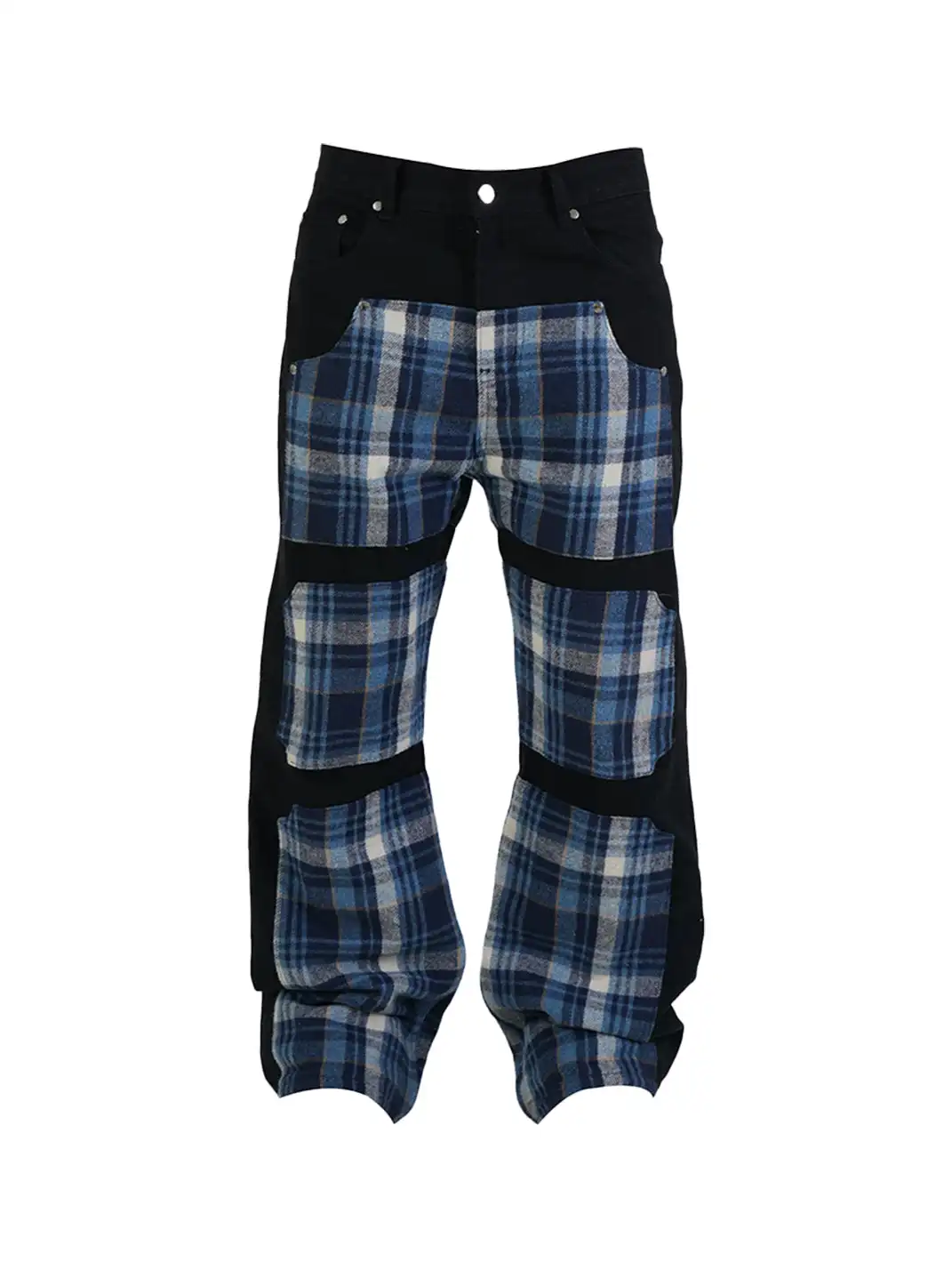 Vinkid | Plaid Patchwork Jeans