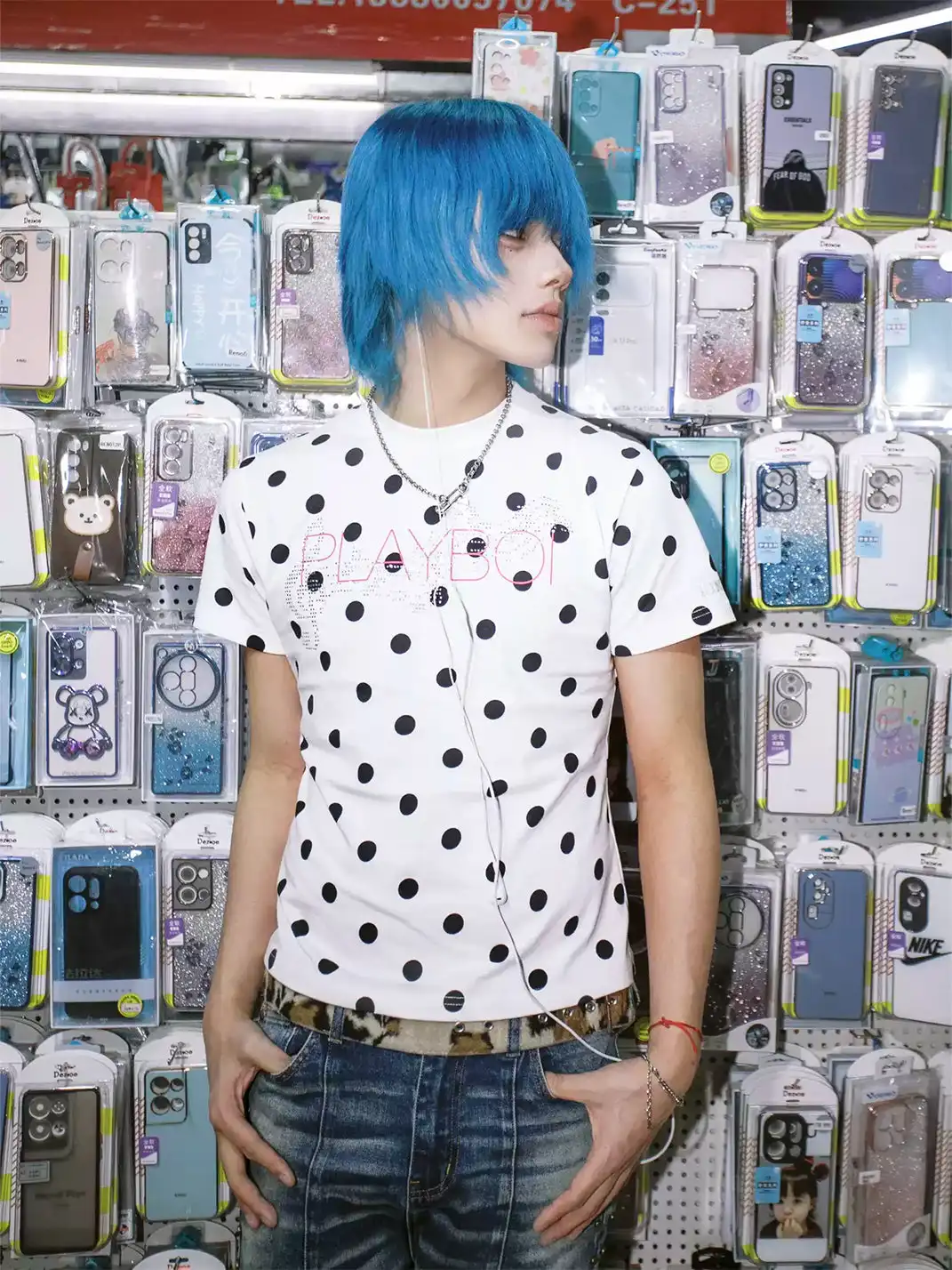 Vinkid | Polka Dot Short Sleeve T-Shirt
