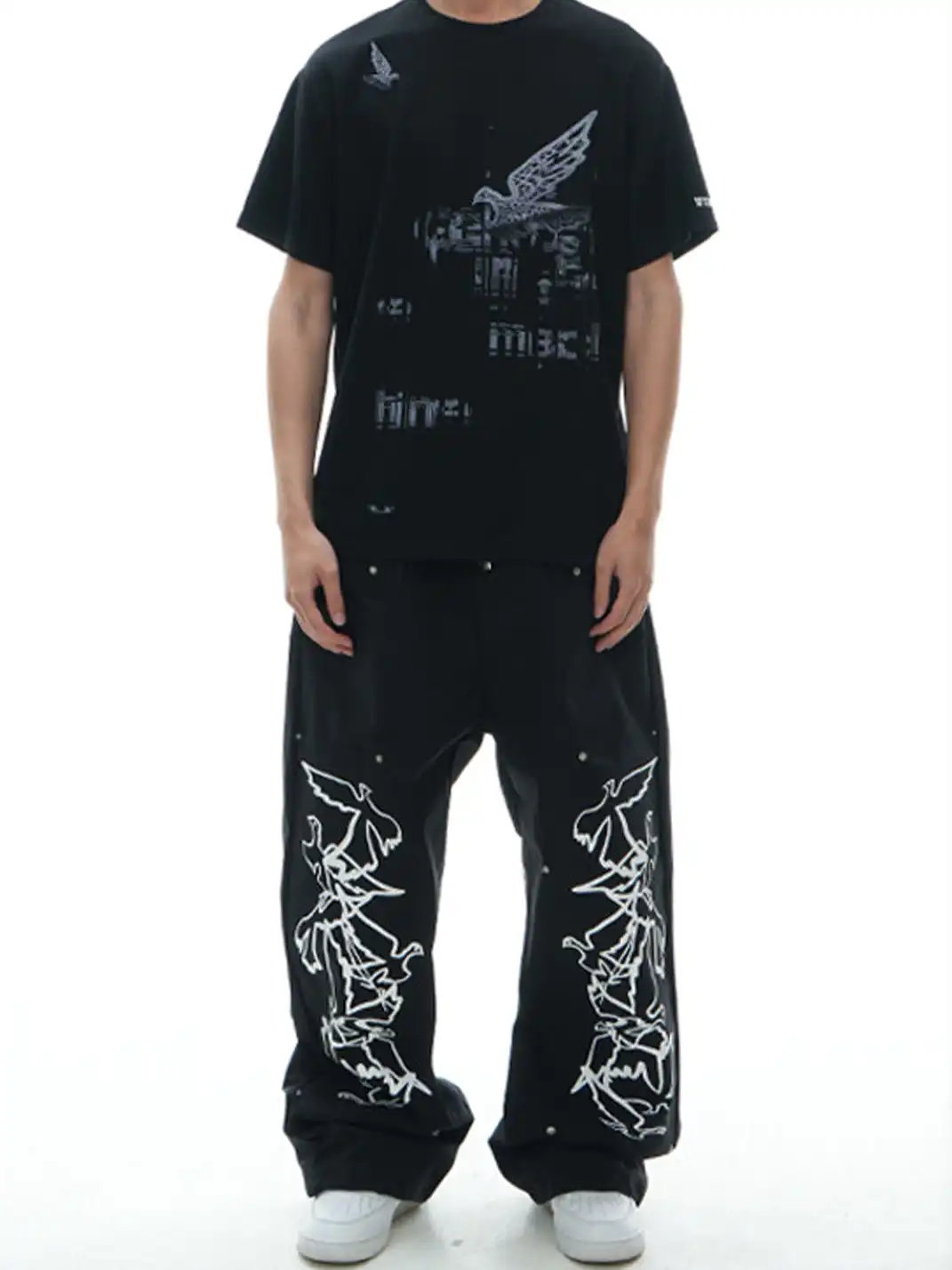 Vinkid | Double Waistband Nylon Pants