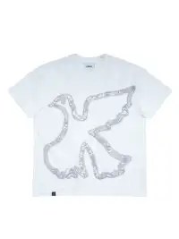 Vinkid | Tiered Snake Print & Dove Graphic T-Shirt