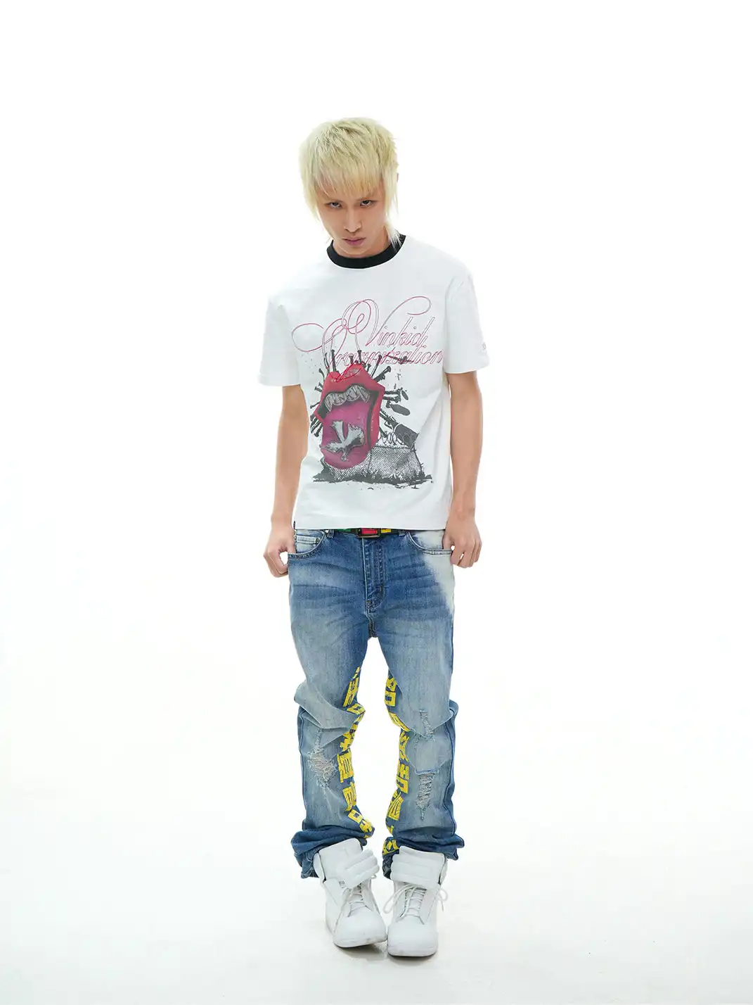 Vinkid | Random Stud Tongue T-Shirt