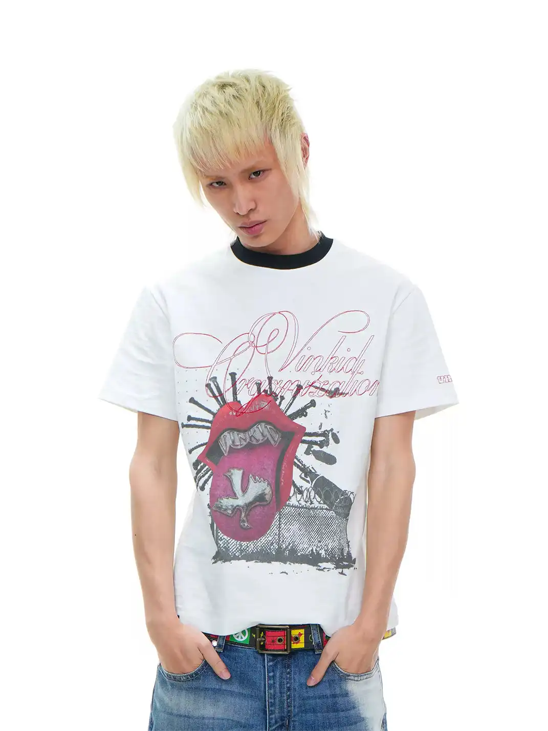 Vinkid | Random Stud Tongue T-Shirt