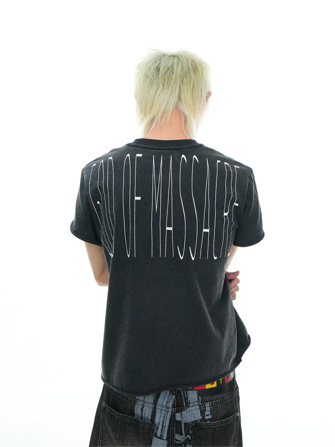 Vinkid | Studded Face Graphic T-Shirt