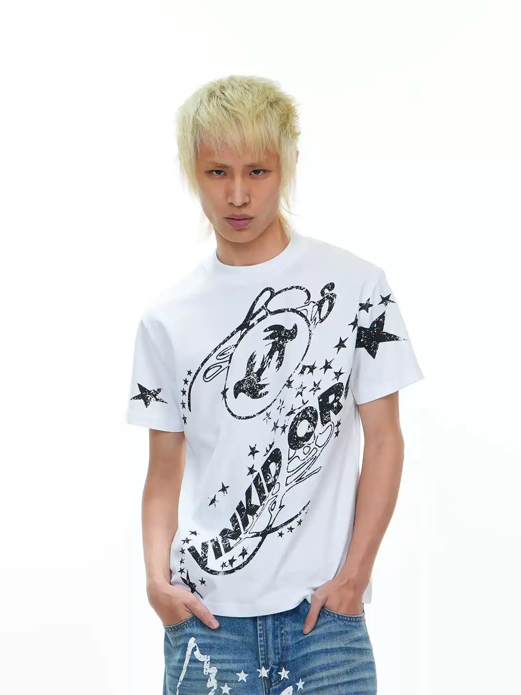 Vinkid |  Star Graphic Logo Print T-Shirt