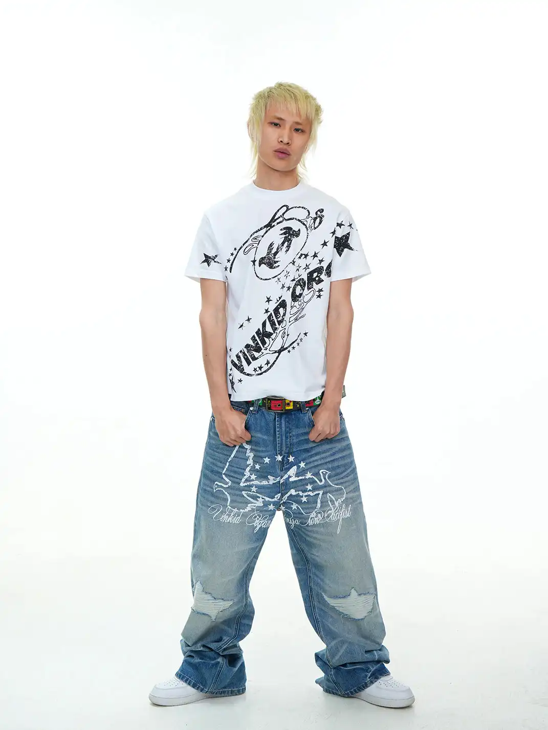 Vinkid |  Star Graphic Logo Print T-Shirt