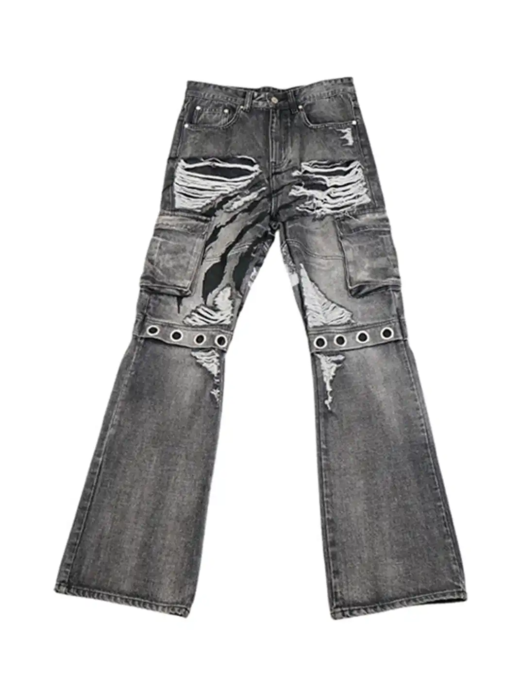 Vinkid | Heavy Distressed Ripped Jeans