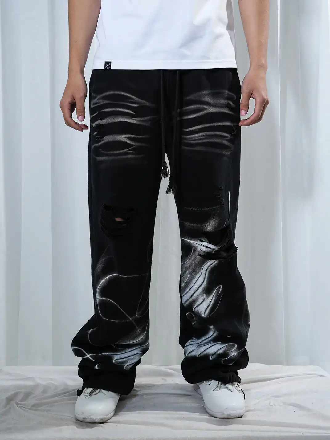 Vinkid | Wash Whisker Printed Sweatpants