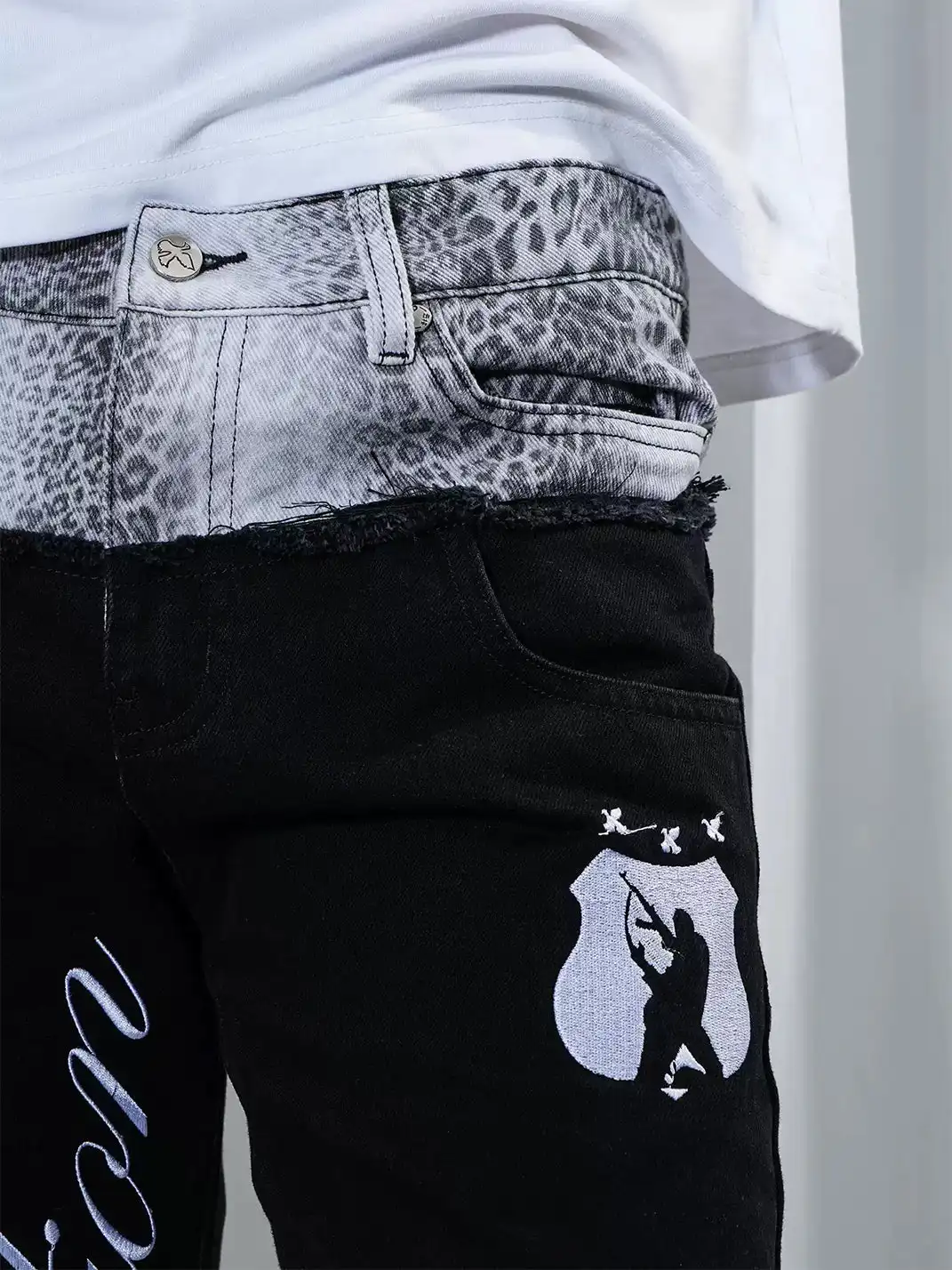 Vinkid | Double Waistband Layered Jeans