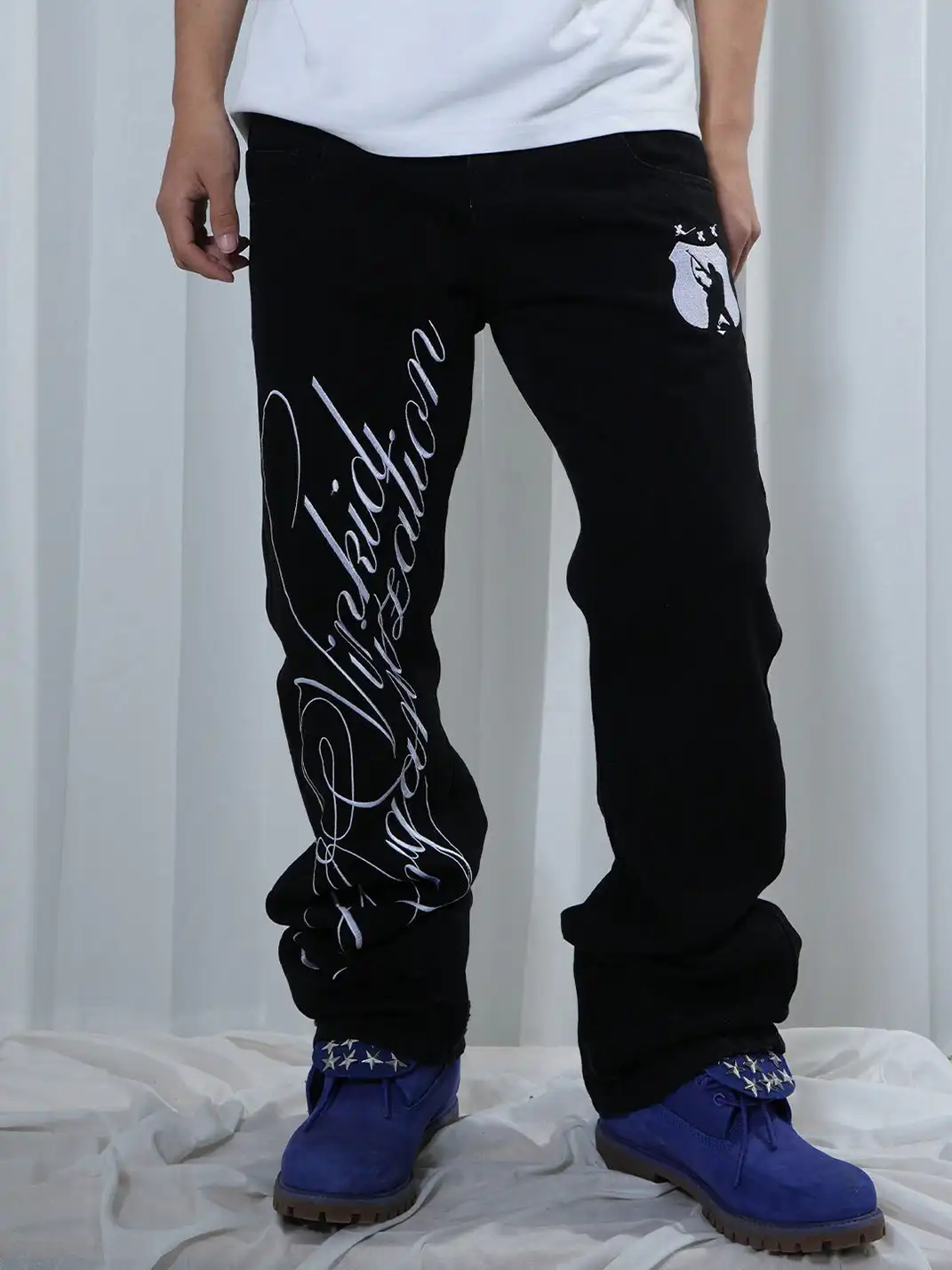 Vinkid | Double Waistband Layered Jeans