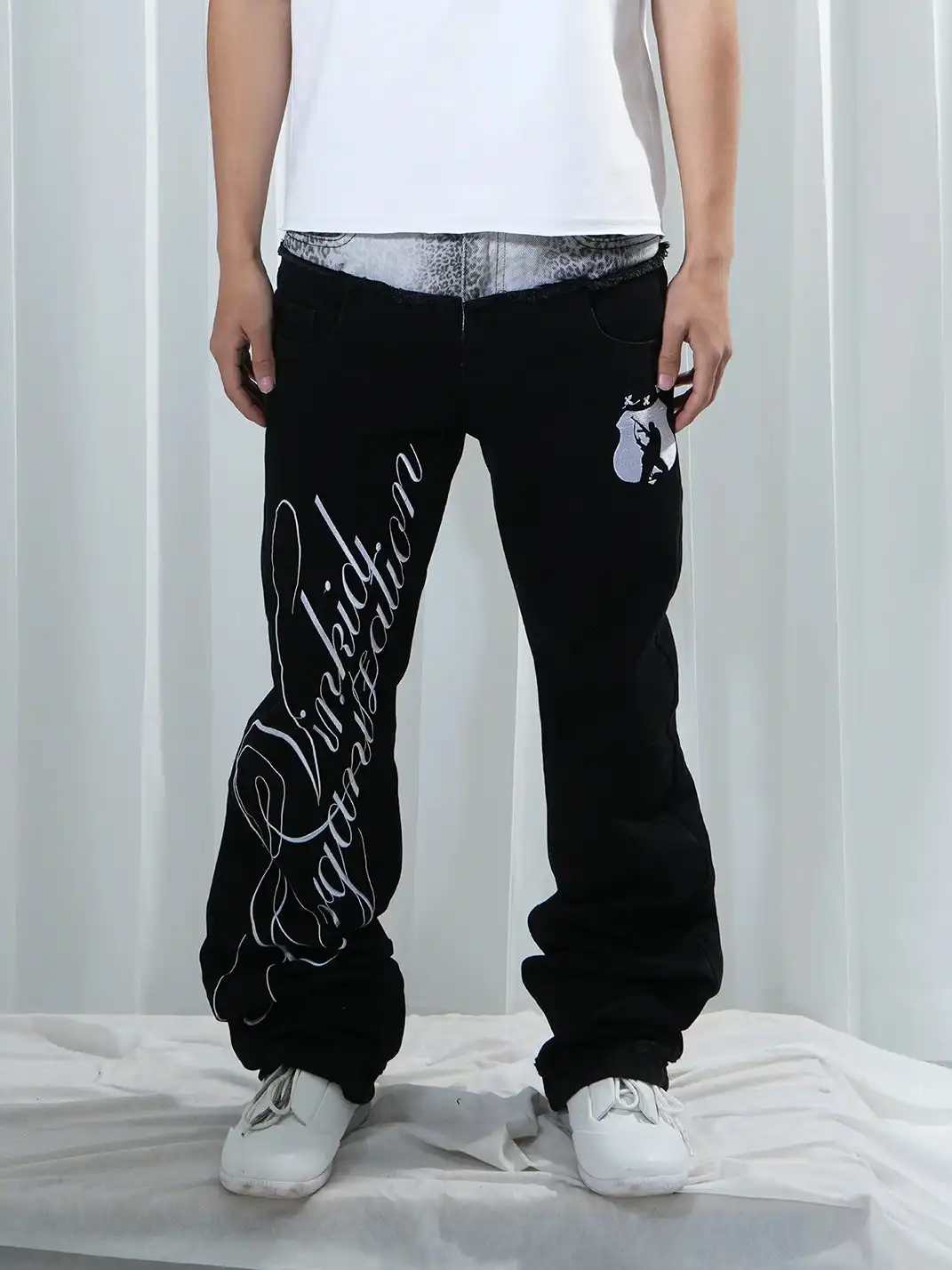 Vinkid | Double Waistband Layered Jeans