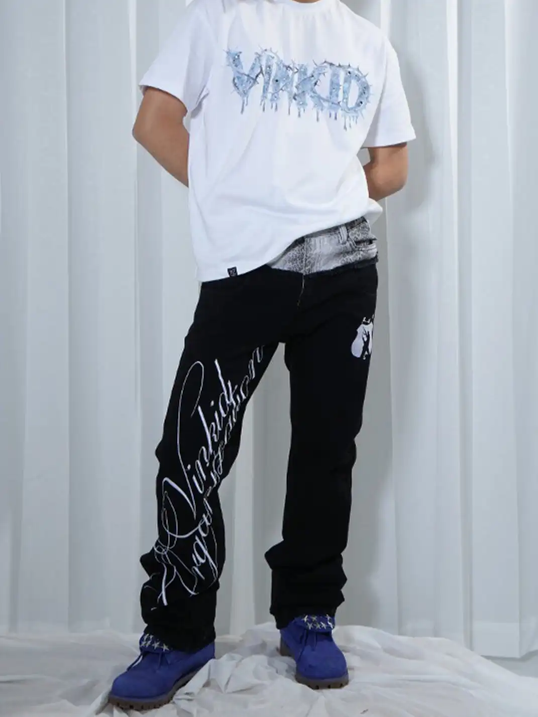 Vinkid | Double Waistband Layered Jeans