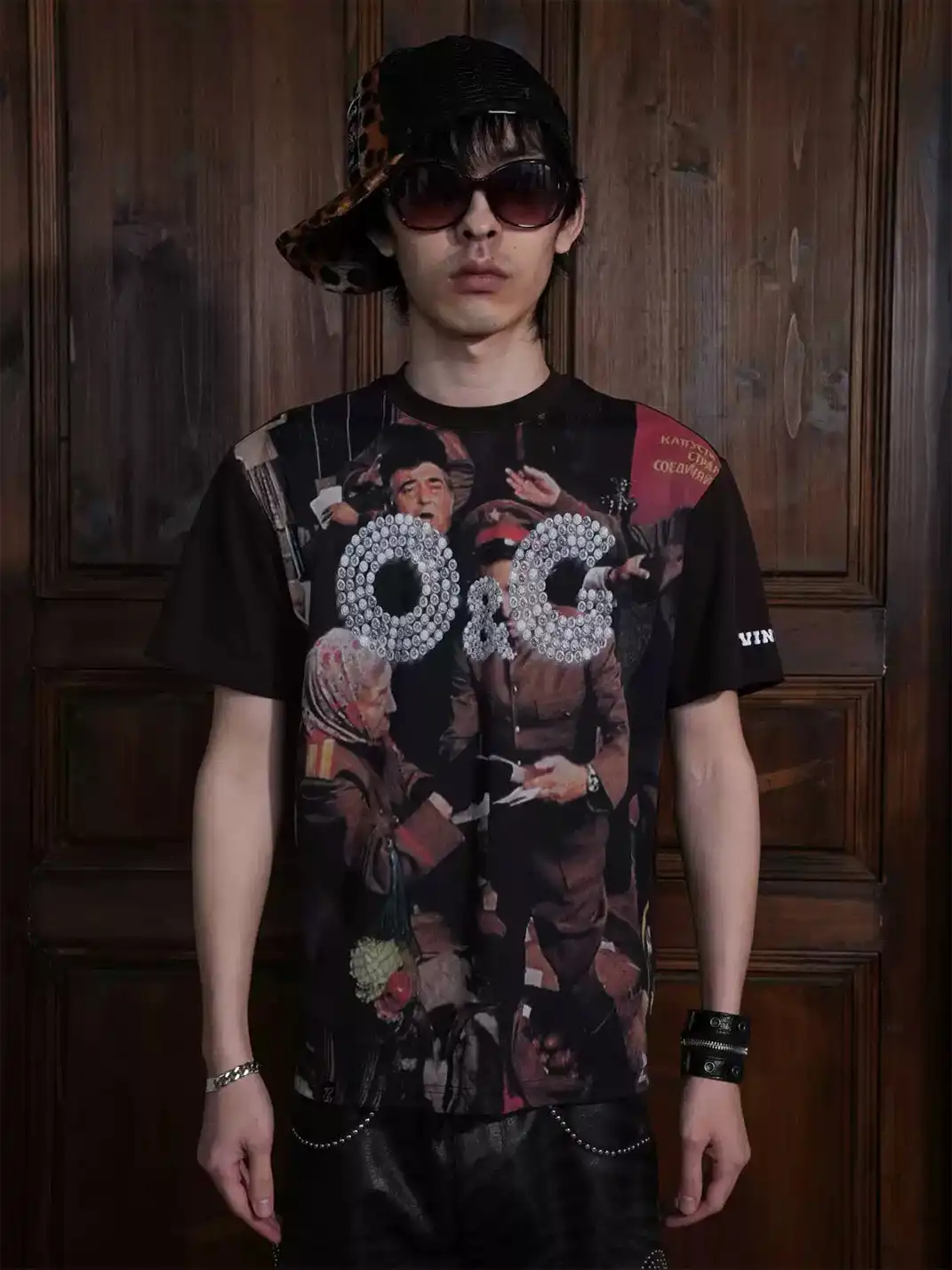 Vinkid | War Patch Faux Diamond T-Shirt