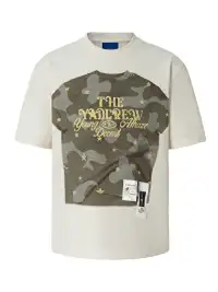 YADcrew | Camouflage Star Print Layered T-Shirt