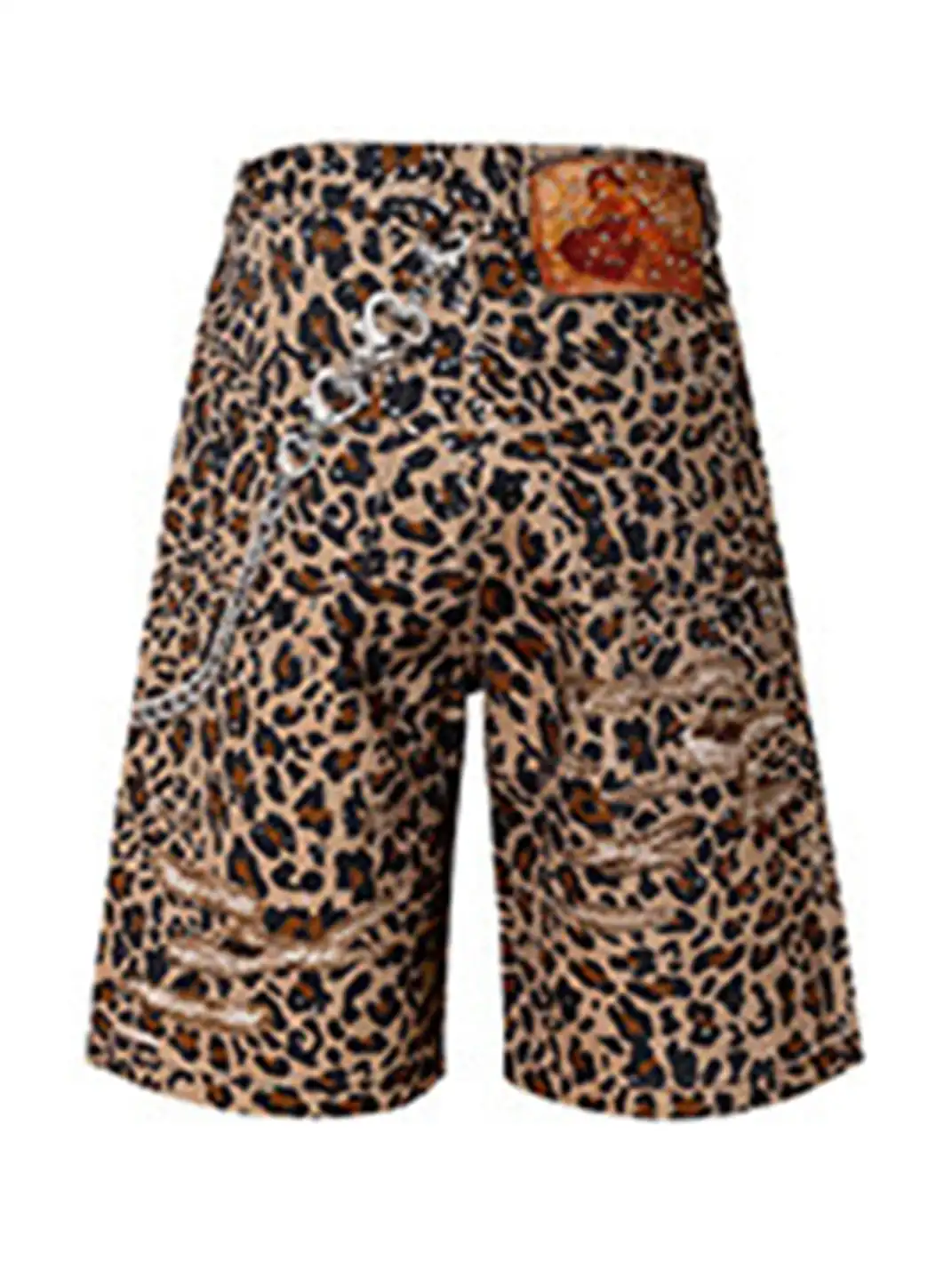 YADcrew | 3D Printed Leopard Capri Shorts
