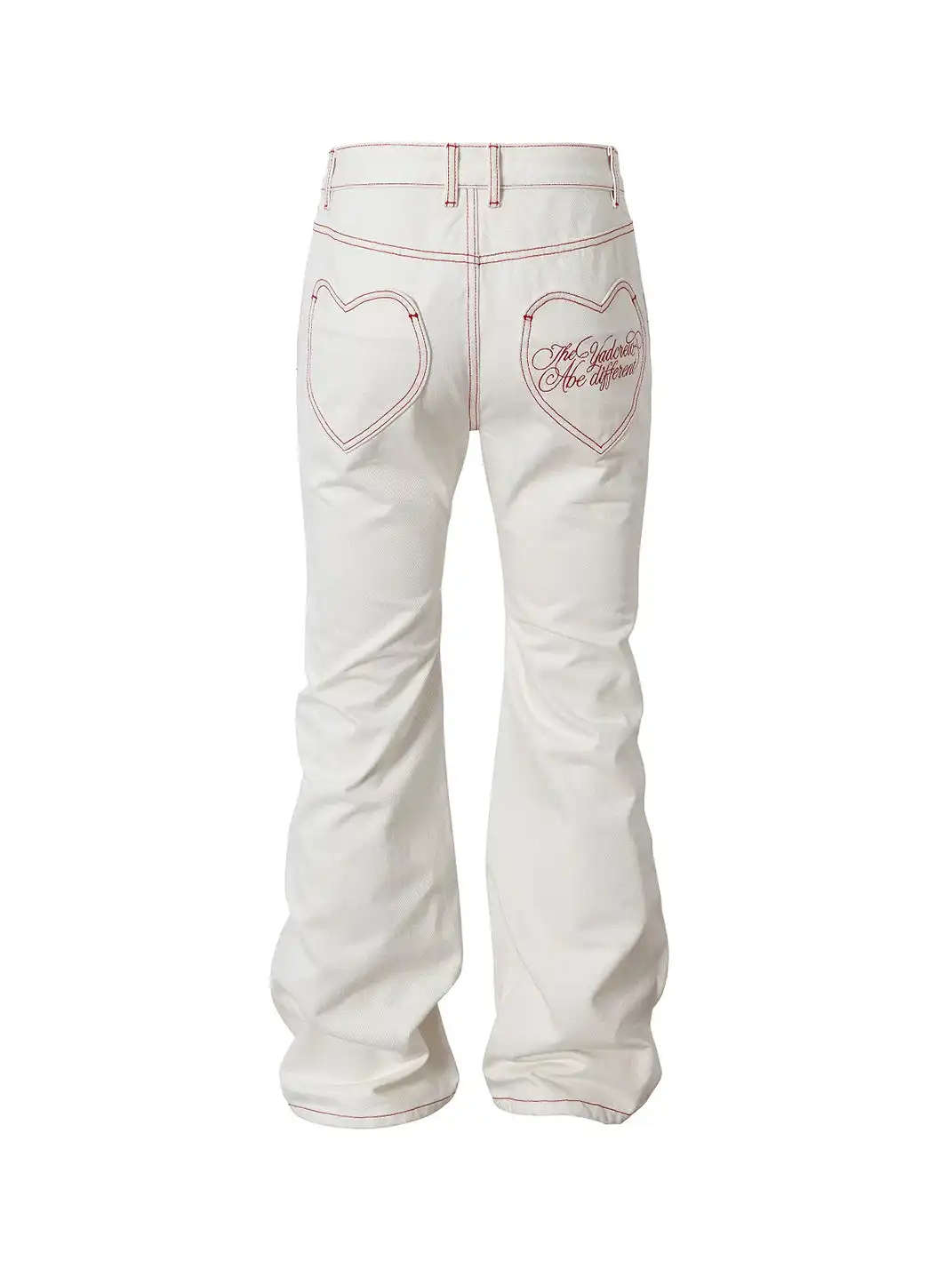 YADcrew | Embroidered Pocket Straight-Leg Jeans
