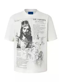 YADcrew | Figure Rhinestone Creative Print T-Shirt