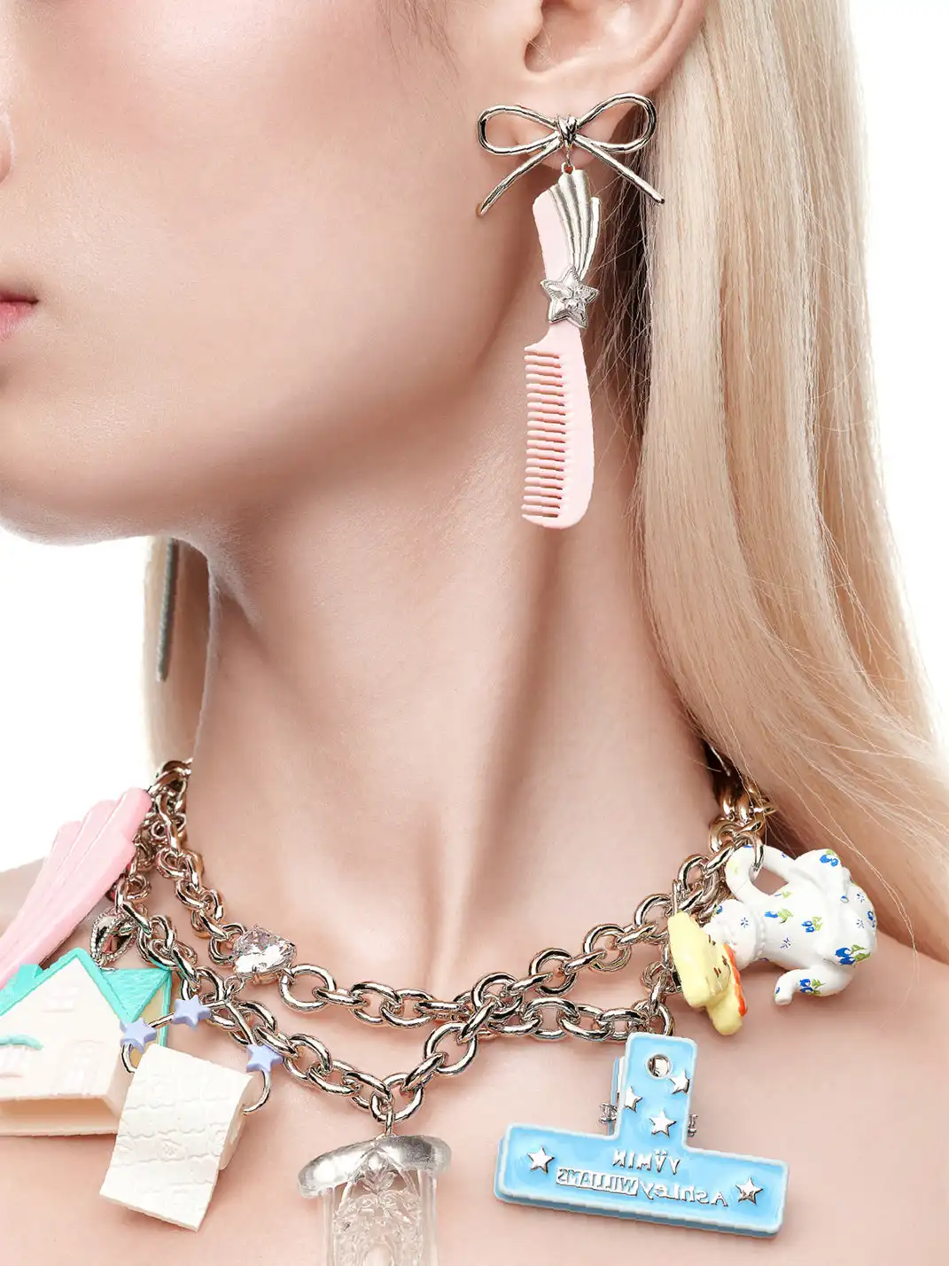 YVMIN | Bow Shape Comb Design Earrings Jewelry