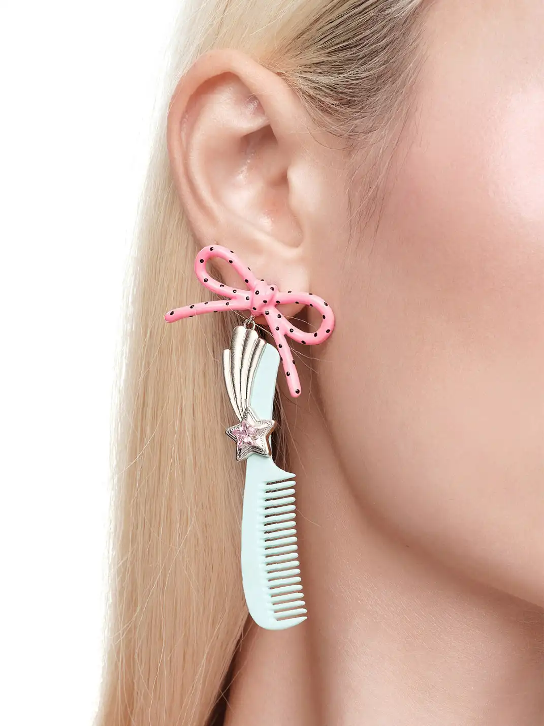YVMIN | Bow Shape Comb Design Earrings Jewelry