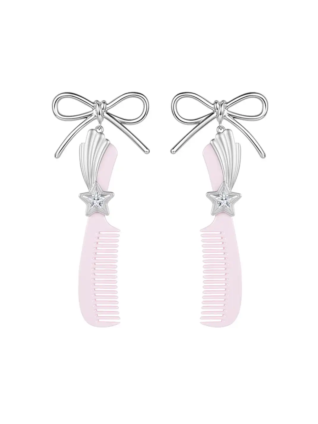 YVMIN | Bow Shape Comb Design Earrings Jewelry