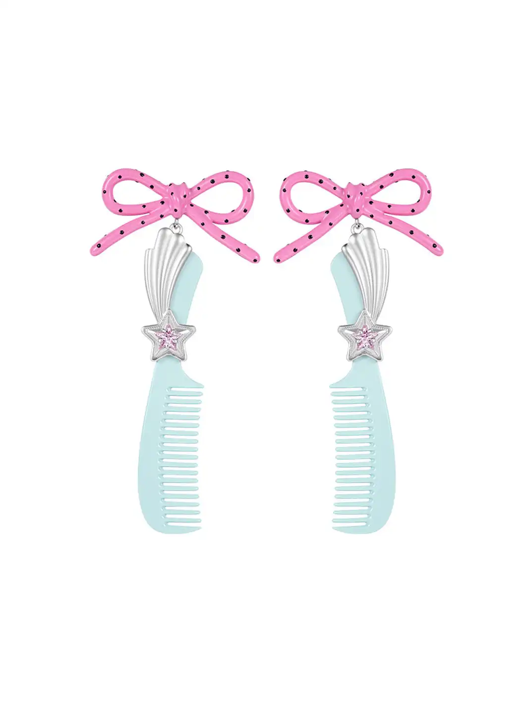 YVMIN | Bow Shape Comb Design Earrings Jewelry