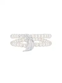 YVMIN | Double Layer Feather Pearl Bracelet & Bangle