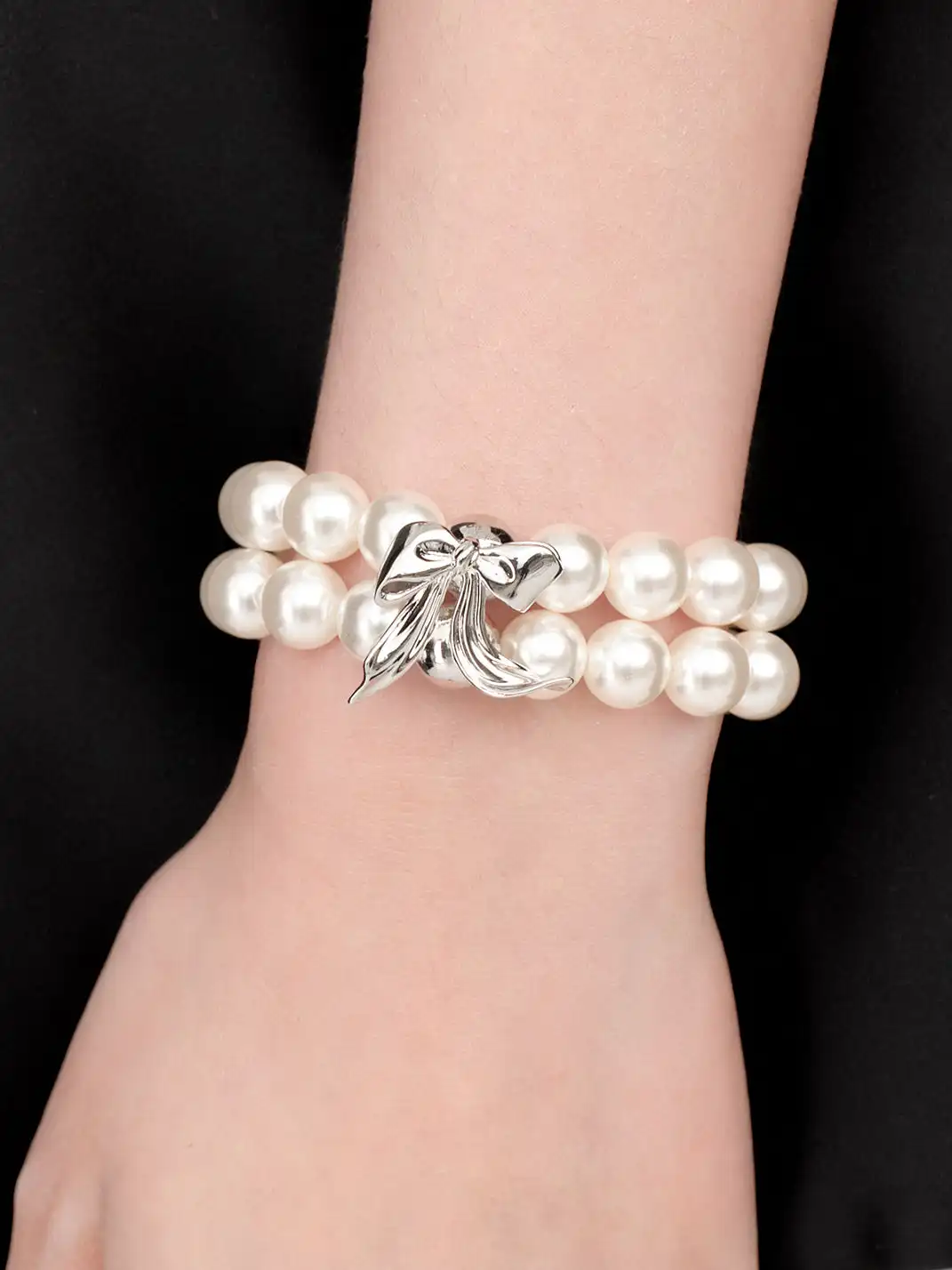 YVMIN | Double Layer Feather Pearl Bracelet & Bangle