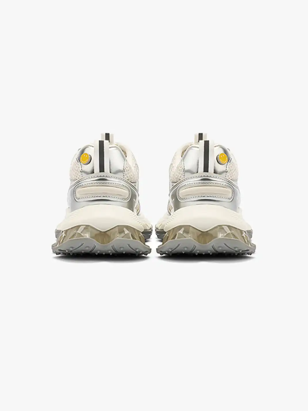 SMILEY | Metallic Mesh Air Cushion Platform Dad Sneakers