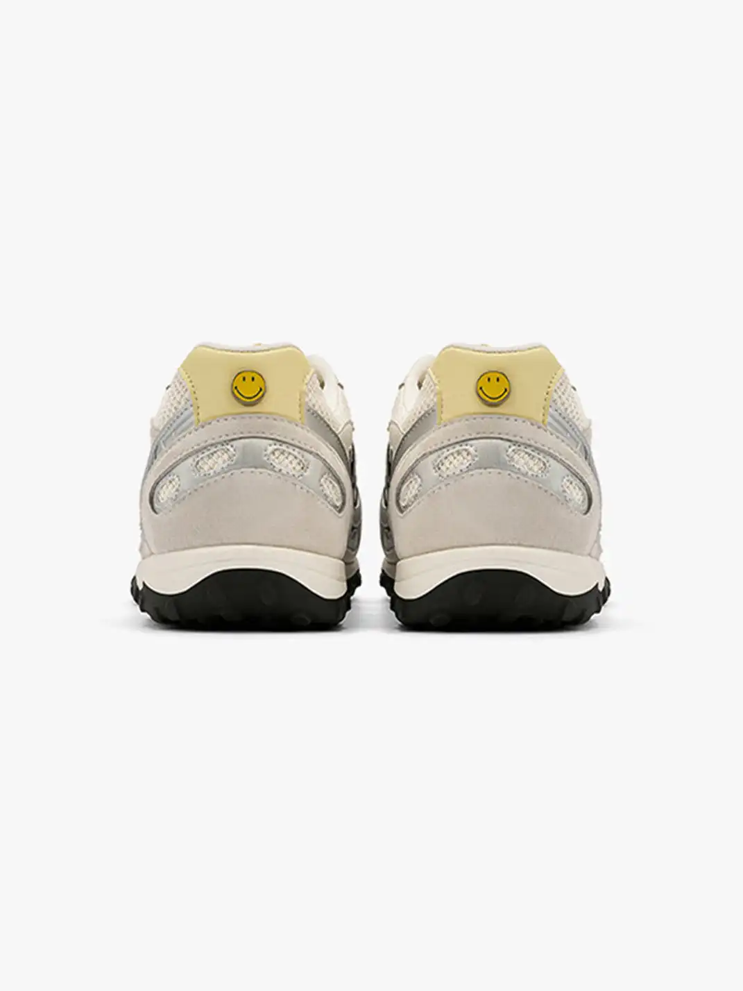 SMILEY | Mesh Suede Panel Retro Running Sneakers