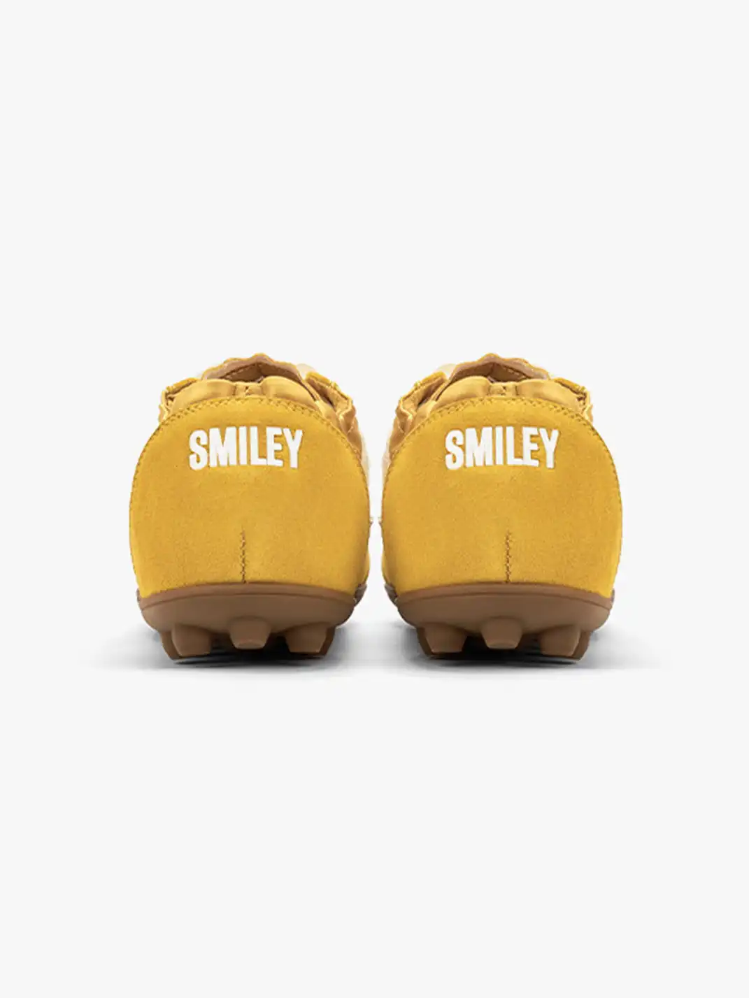 SMILEY | Suede Satin Mix Retro Soccer Sneakers