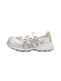 SMILEY | Sequin Lace Bow Slip-On Mary Janes
