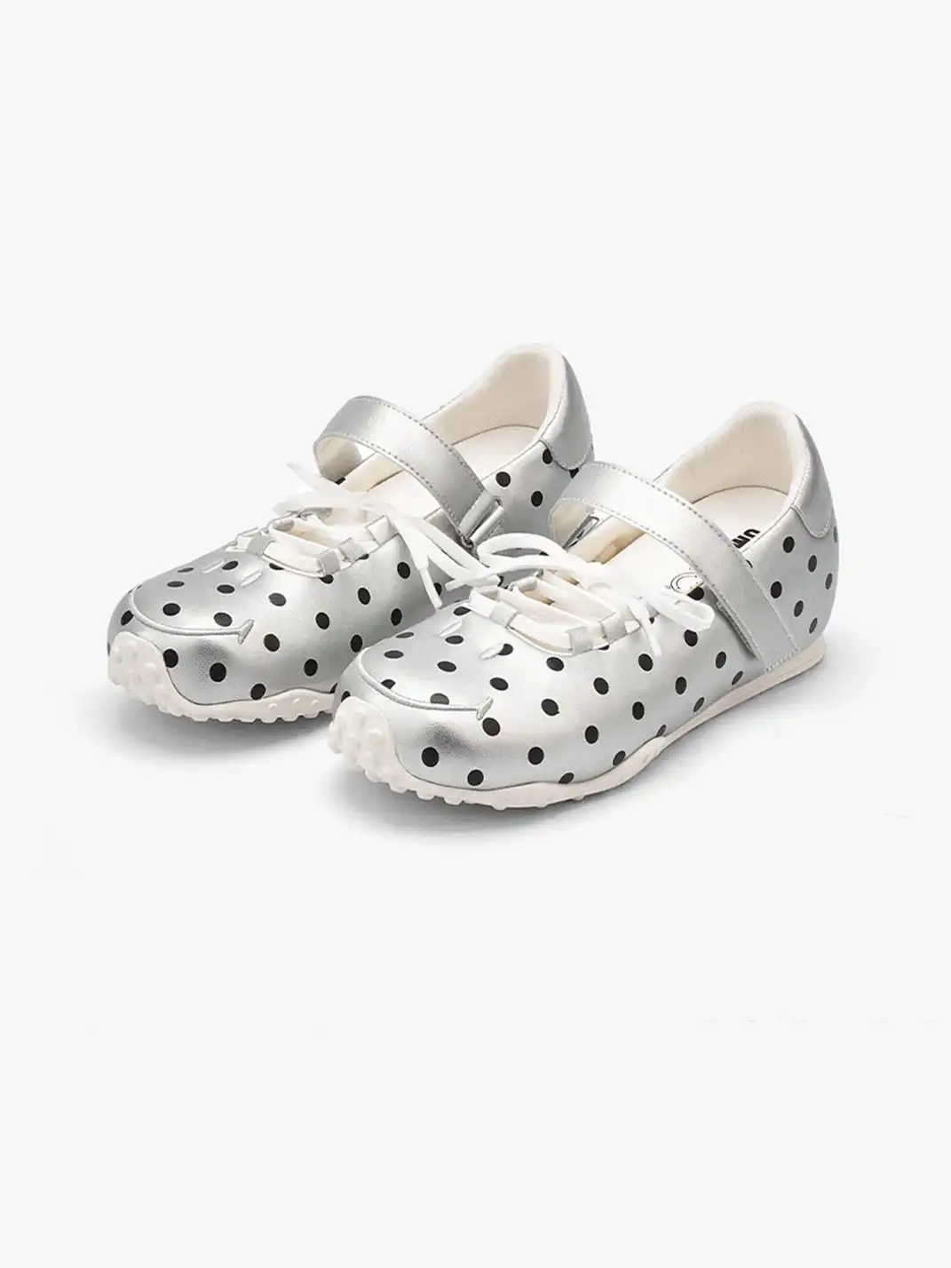 SMILEY | Polka Dot Bow Ballet Flats