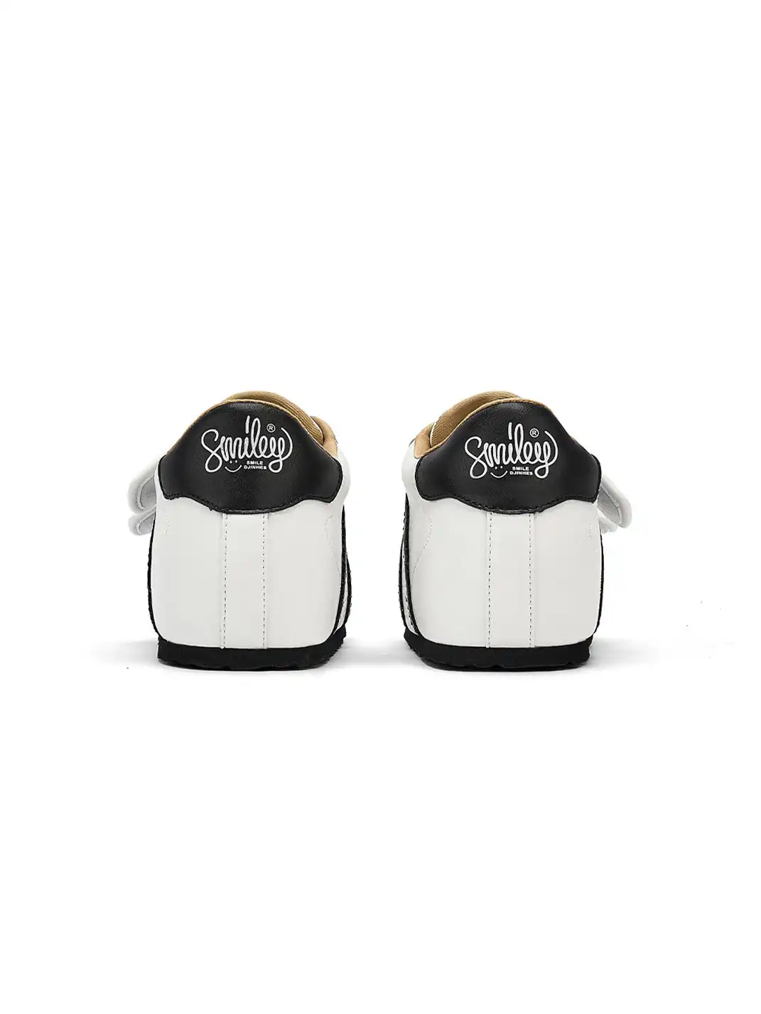 SMILEY | Double Velcro Strap Color Block Casual Sneakers