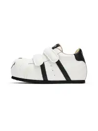 SMILEY | Double Velcro Strap Color Block Casual Sneakers