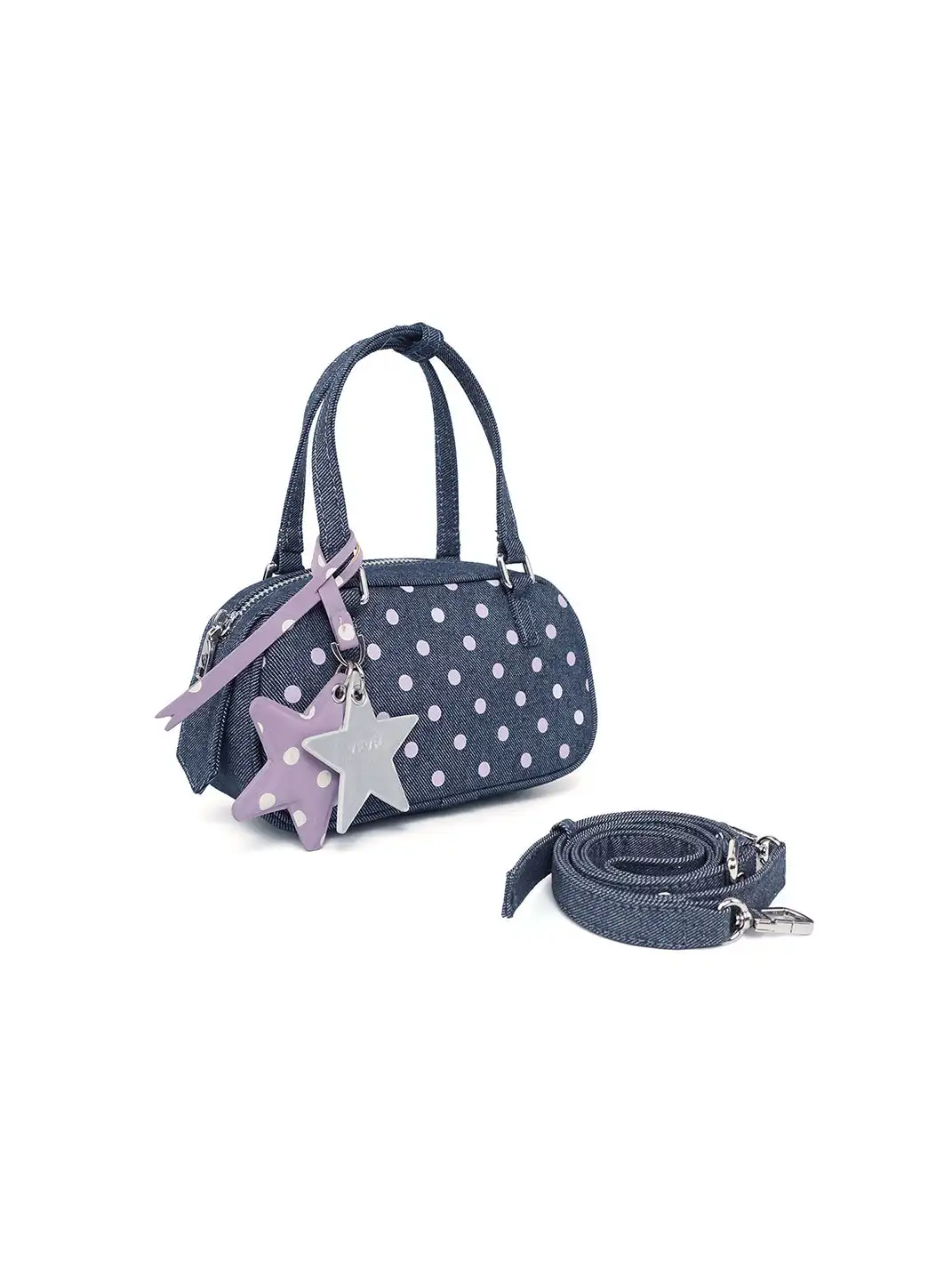 VFVF | Polka Dot Denim Mini Handbag