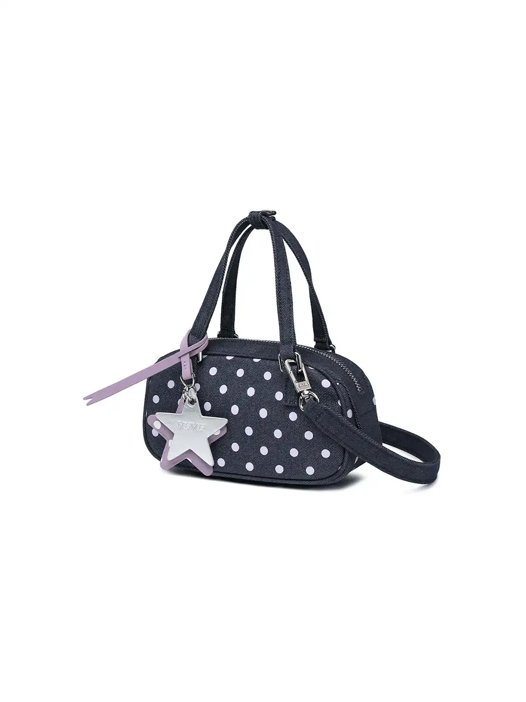VFVF | Polka Dot Denim Mini Handbag